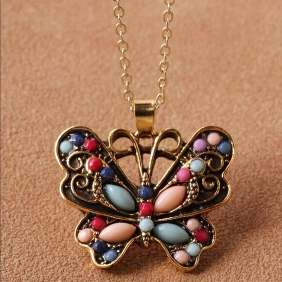 Sunshine Accessories Jewelry - 5/$25 BUTTERFLY NECKLACE
